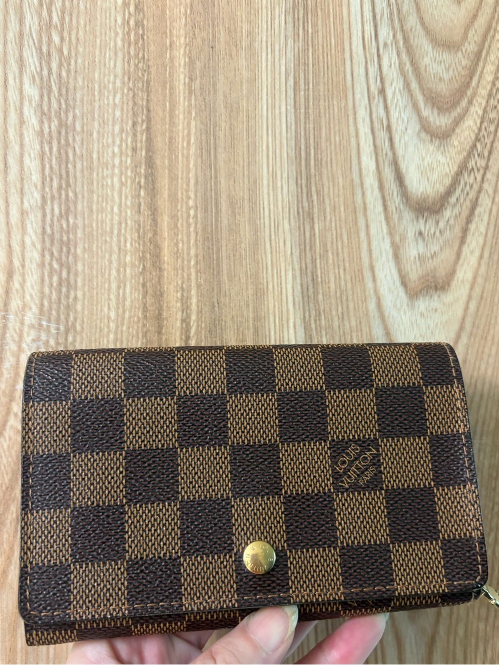 Authentic Louis Vuitton Damier Ebene Bifold Wallet zippy wallet